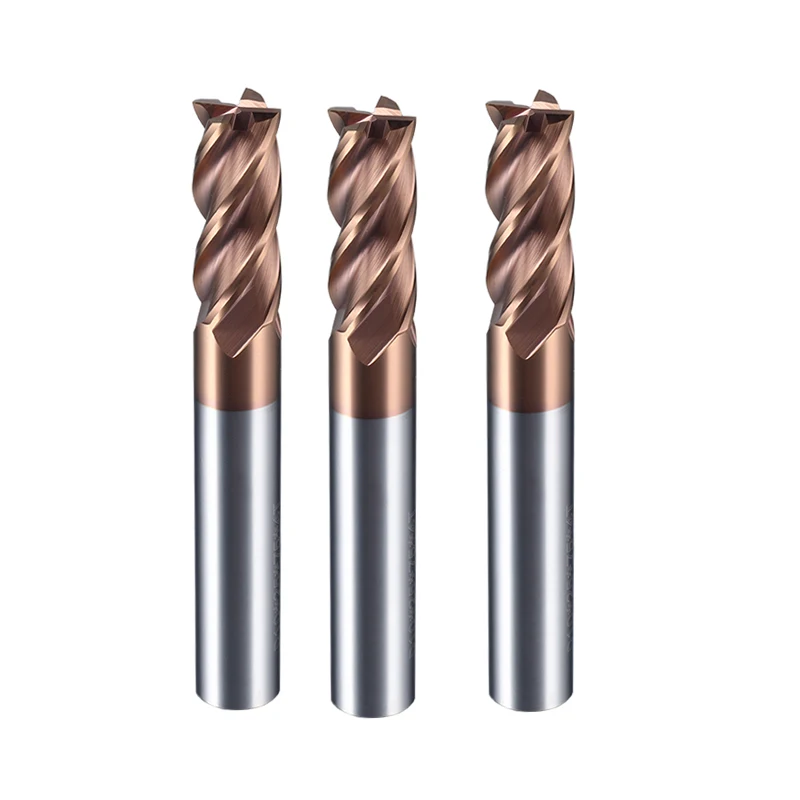 

HRC55 Carbide 4 Flutes End mill Milling Cutter Alloy Coating Tungsten Steel Endmills Cutting Tool CNC Machining