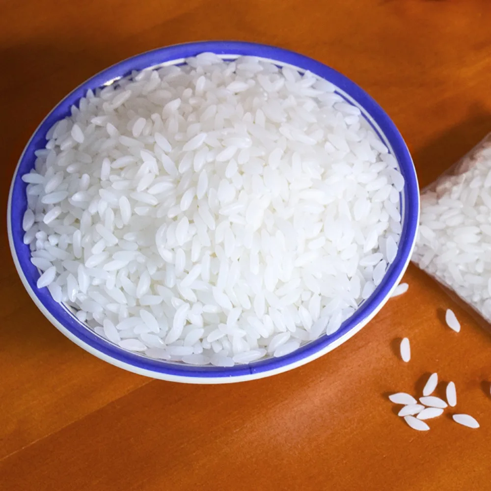 Accesorios de exhibición de granos de arroz simulados de PVC, comida falsa Artificial, arroz blanco, fiesta festiva, ventana, decoración de gabinete, accesorios de fotografía, 40g