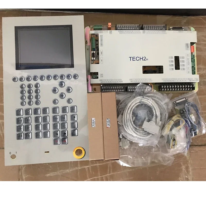 

Techmation tech2 control system for molding machines, tech 2 plc stock with HMI 8 panel, TECH 2 PLC controller