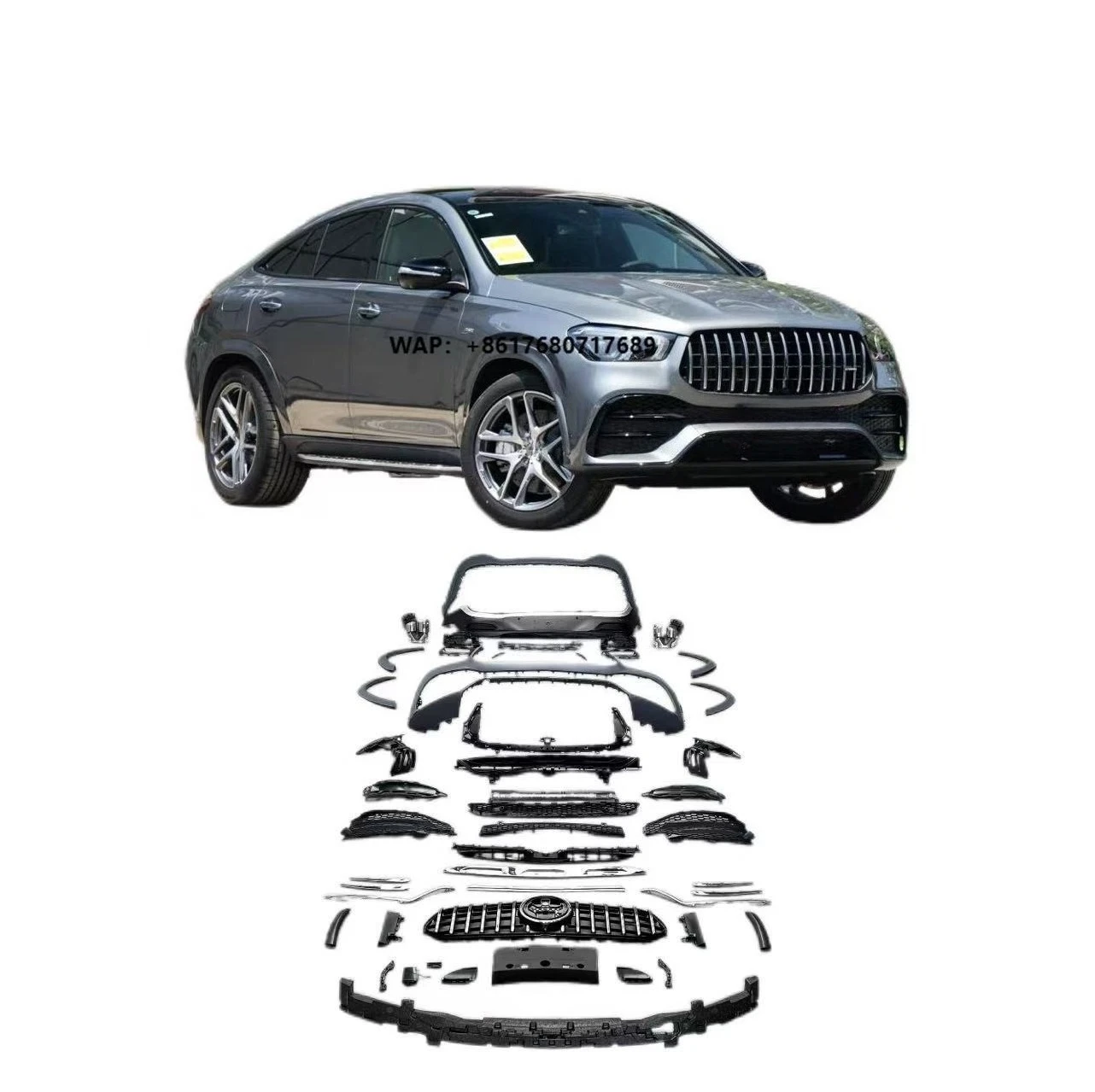 Manufacturer Direct Sales GLE Coupe W167 C167 Upgraded to GLE63 COUPE  Car Body Kit for  Front and Rear Bumpers