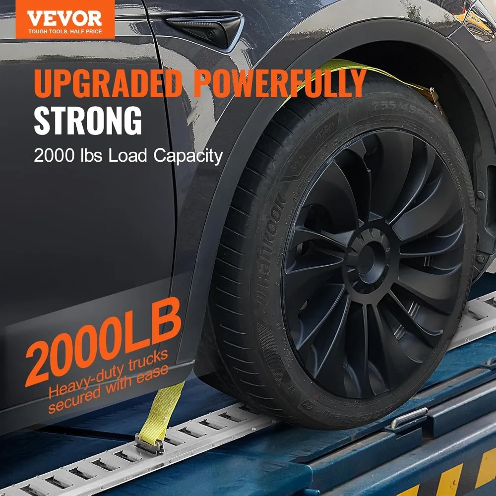 

24PCS E-Track Tie-Down Rail Kit, 8 Steel Rails & Anchors, 2000 lbs Load for Cargo Motorcycles Bikes