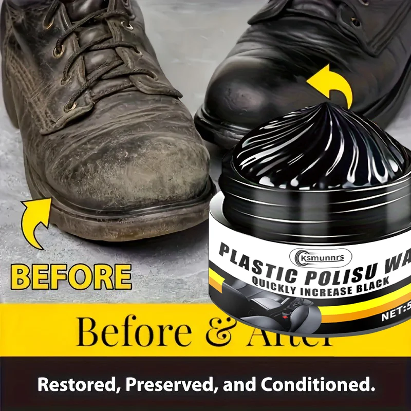 Multi-Purpose Care and Repair Cream - Deep Conditioning for Car Seats, Sofas, Jackets, Shoes, and Clothing: Enhances Shine