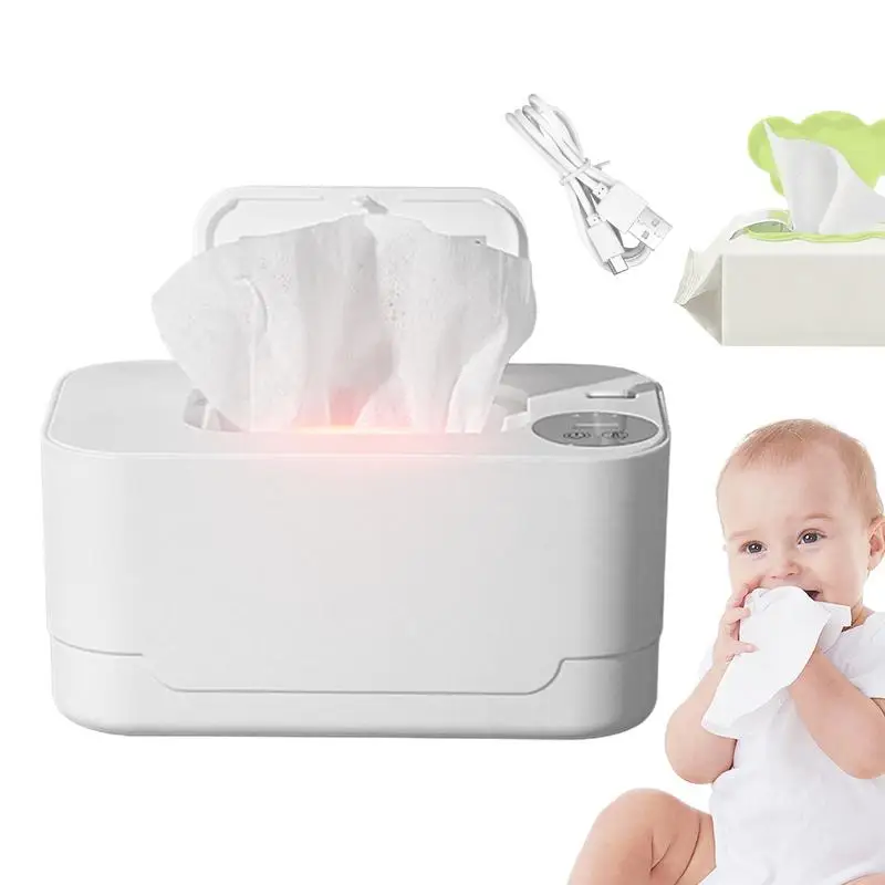 Chauffe-lingettes portable USB pour bébé, support thermique, distributeur de serviettes chaudes, boîte chauffante pour la maison et la voiture, mini chauffe-papier de soie