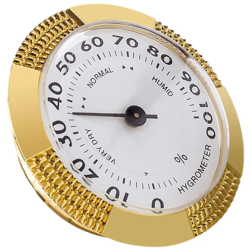 

Small Cigar Box Hygrometer Portable Mechanical Analog Round Hygrometer for Cigar Humidor Humidity Gauge Humidity Gauge