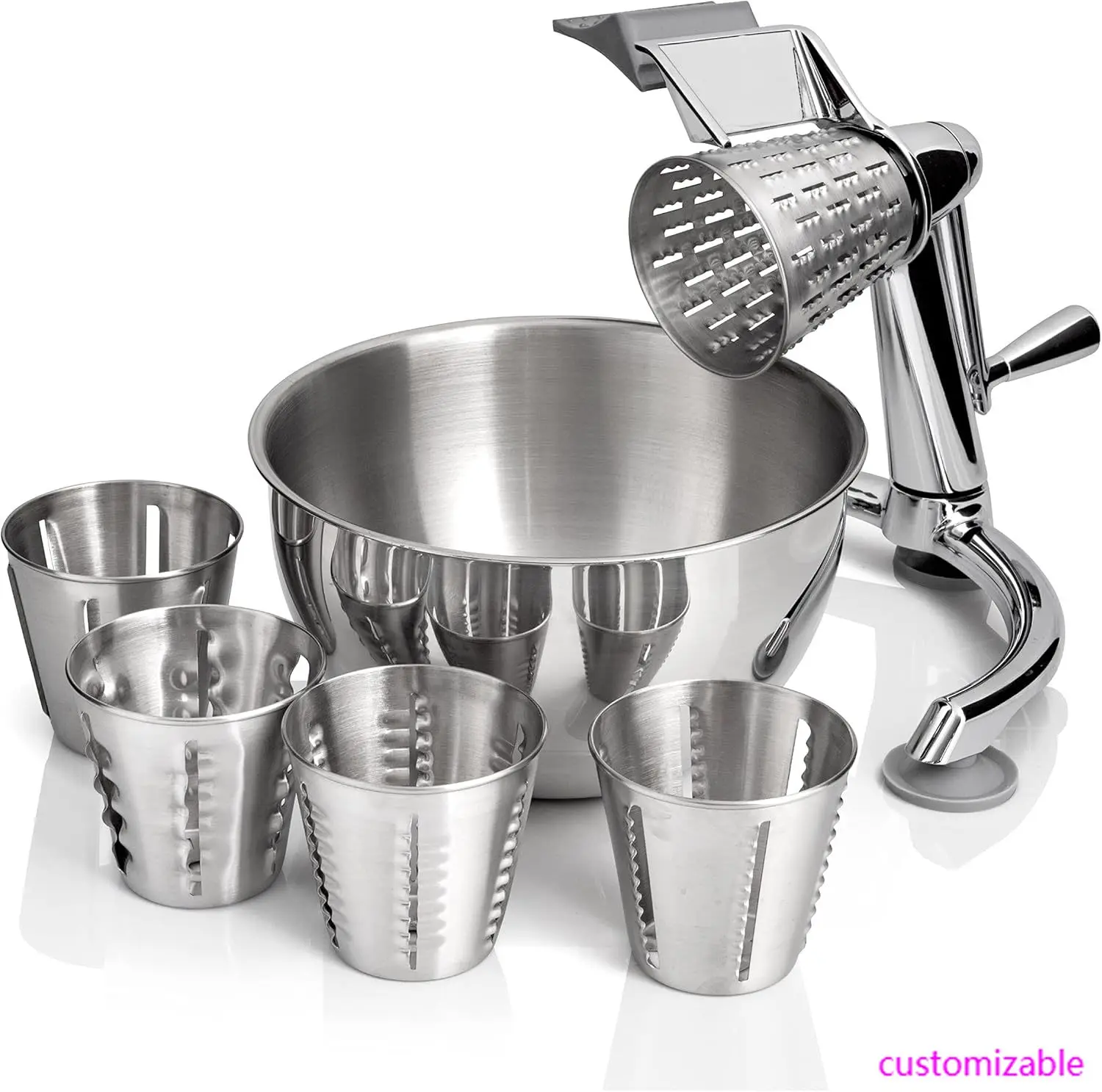 

Vegetable Chopper, Dynamic Food Processor with Stainless-Steel Shredders With 5 Quart Mixing Bowl