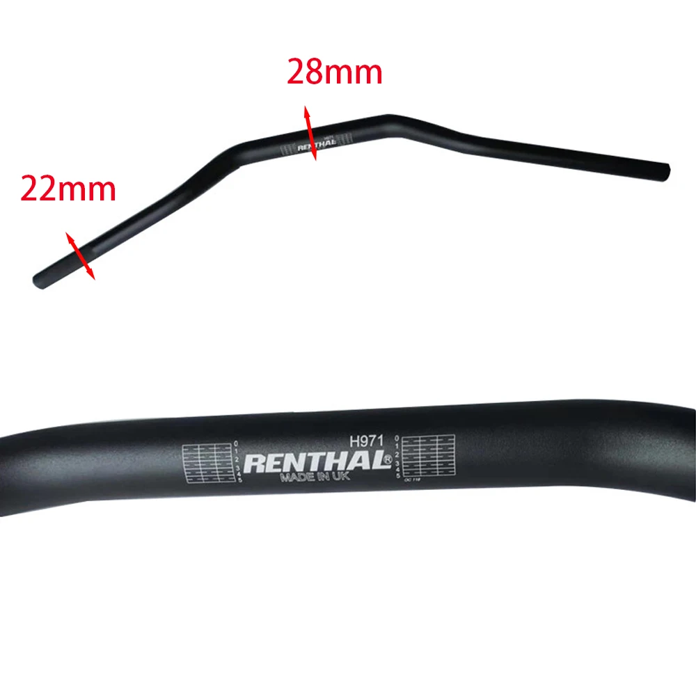 Guidon de moto 22MM 28MM, 1-1/8 pouces, gros guidon universel de course, Dirt Pit Bike, Motocross, ATV, accessoires en alliage d'aluminium