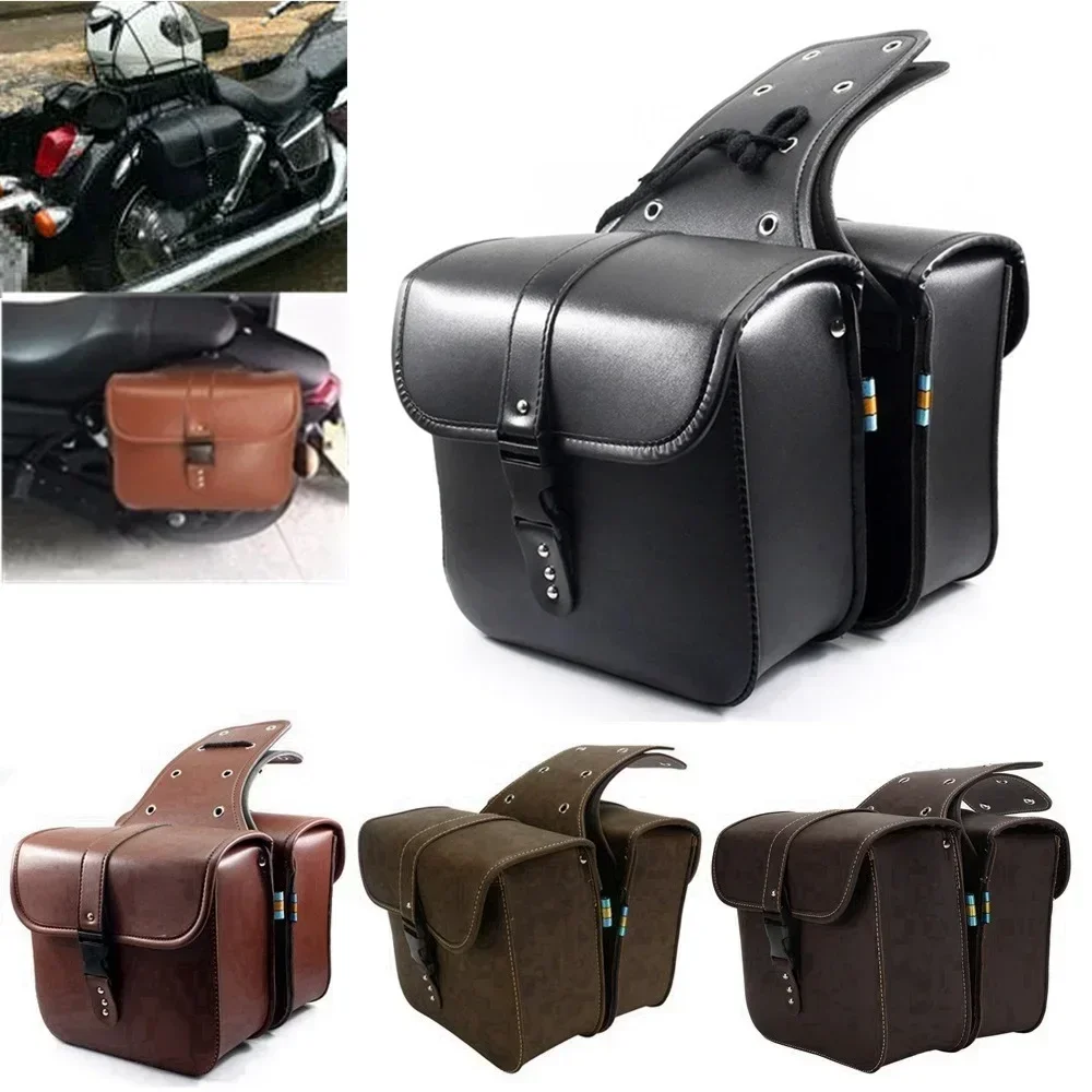 

Универсальная водонепроницаемая седельная сумка из искусственной кожи для мотоцикла, задняя дорожная сумка для багажа, сумка-кошелек для телефона, сумка для Harley Kawasaki BMW