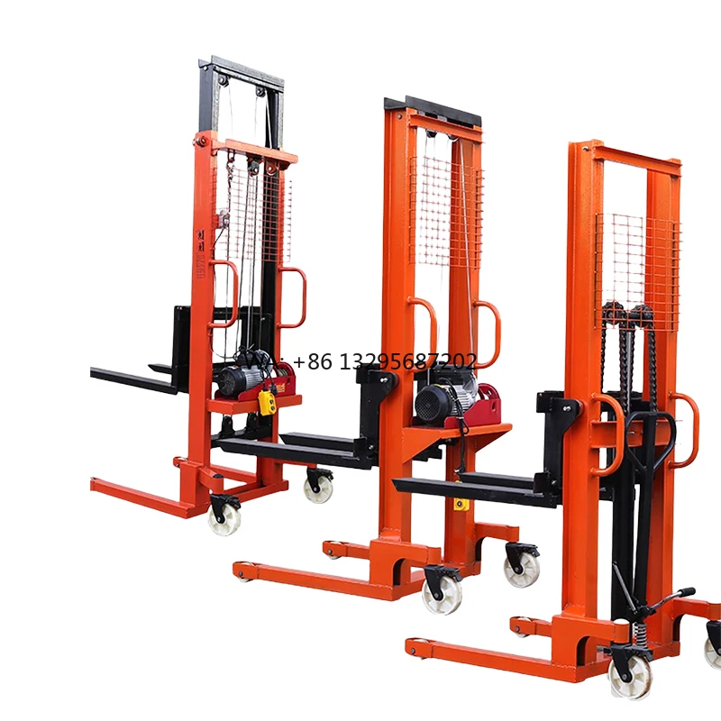 

Wholesale Price Hand Manual Pallet Stacker Straddle Electric Lifting Equipment Forklift