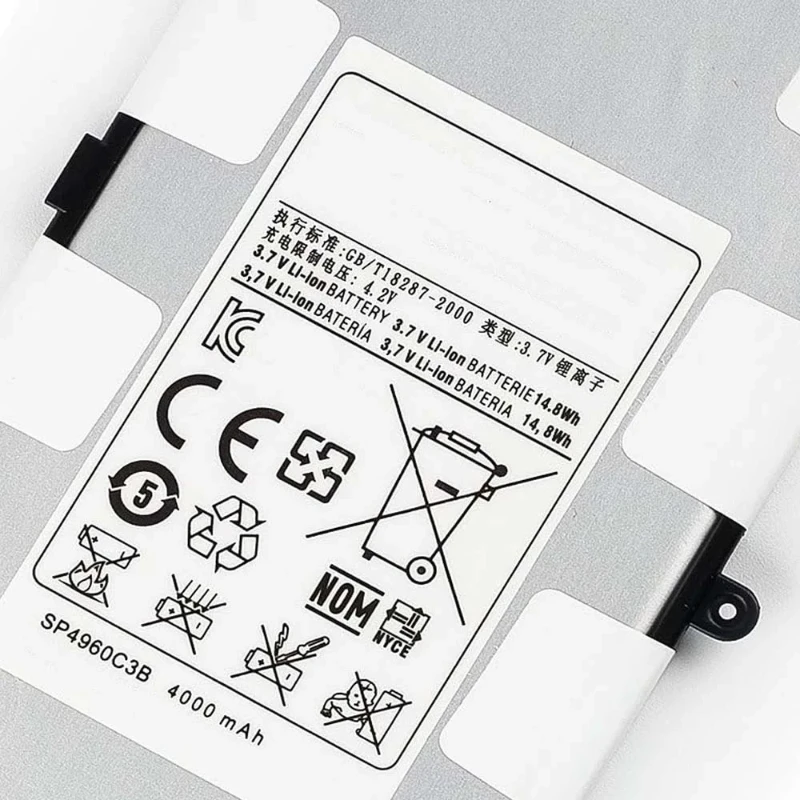 สำหรับกาแล็กซี่แท็บ 2 7.0 นิ้ว P3100 P3113 GT-P3113 GT-P3110 GT-P6210 GT-P6200 เปลี่ยนแท็บเล็ต SP4960C3B แบตเตอรี่ 2 ชิ้น