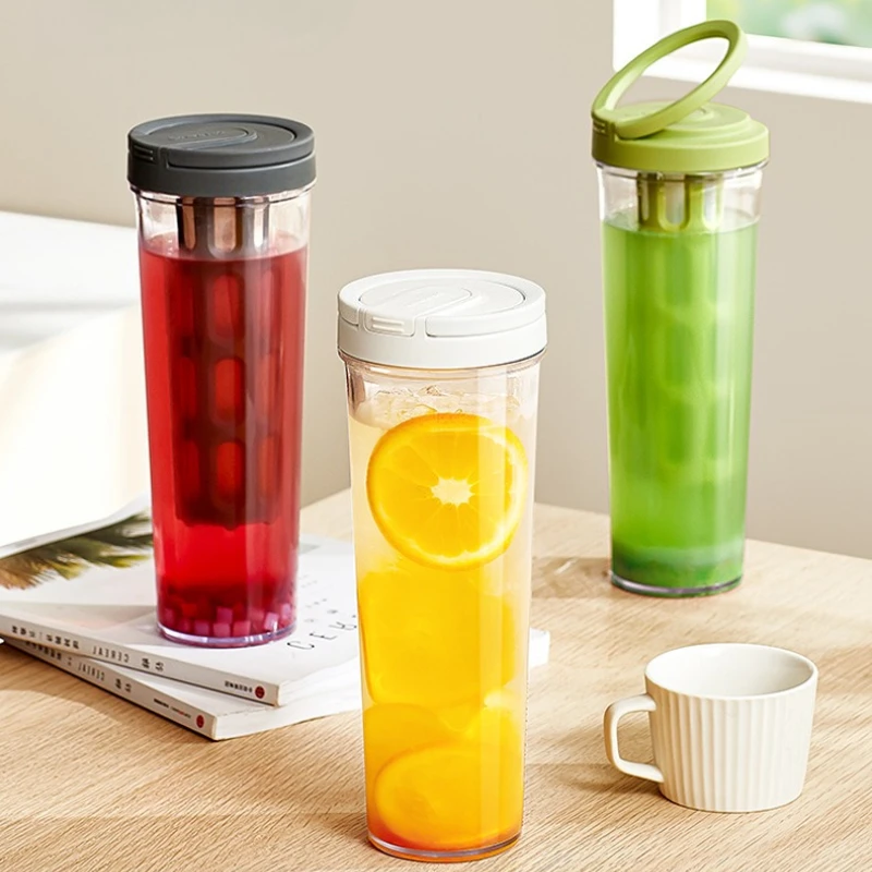 

1L Manual Cold Brew Maker High-capacity Water Bottle Summer Portable Juices Tea Pot Coffeeware Cold Water Jug for Refrigerator