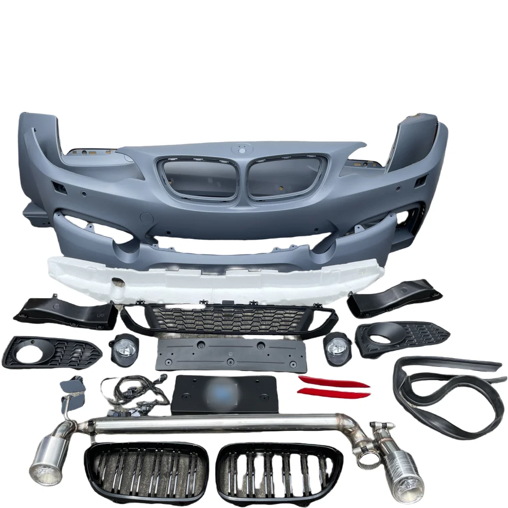 

For BM W 2-Series F22 F23 220I 225I Convertible Conversion M2 F87 Large Enclosure Kit Front Bumper and Rear Bumper M Sport Style