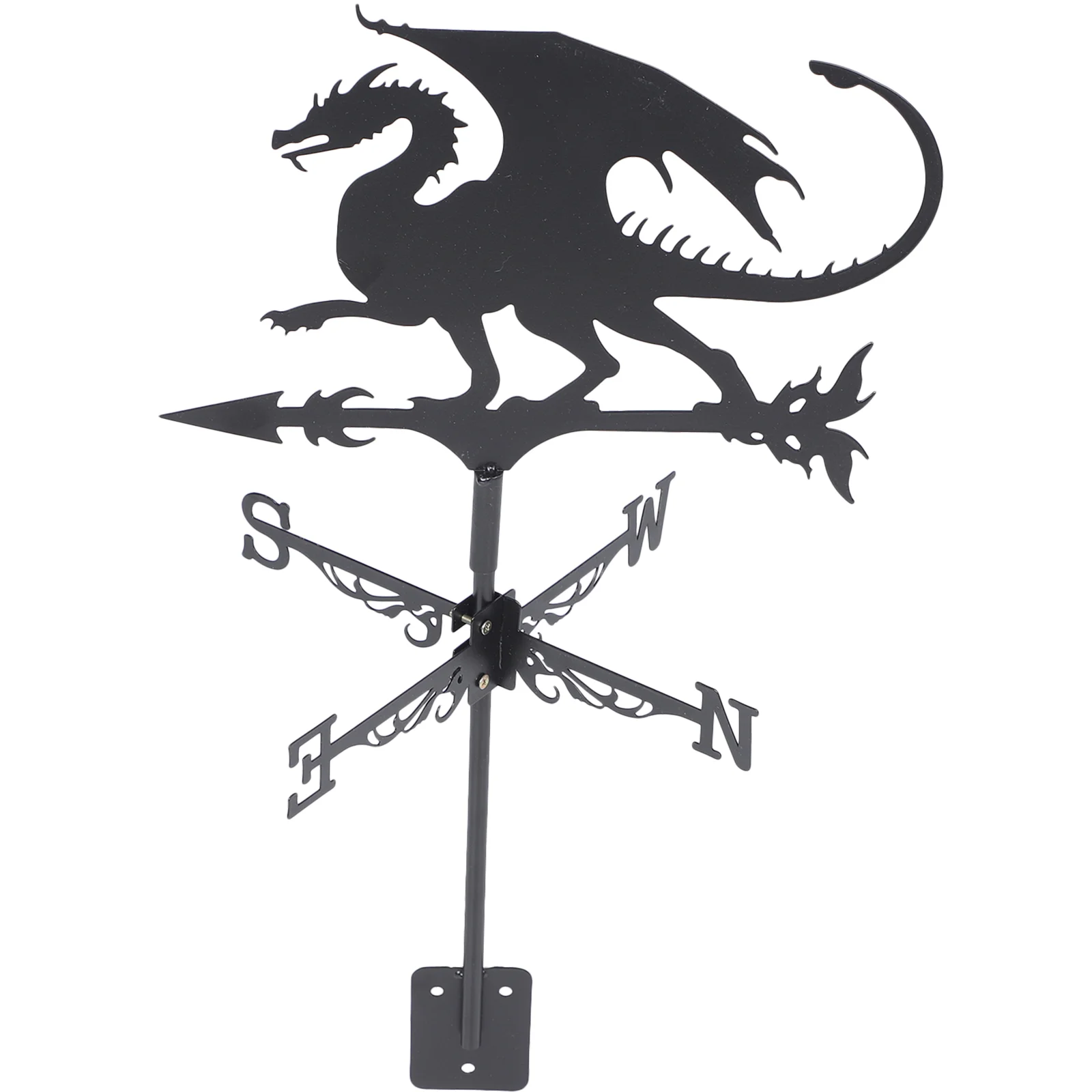 Suite Halloween Flying Dragon Farmhouse Weather Vane Roof Bracket Wind Direction Indicator Kit Outdoor Iron Creative