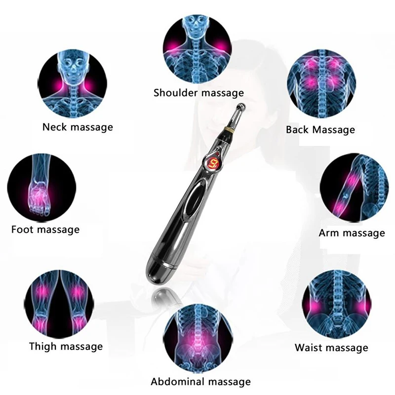 Five Electronic Acupuncture Pen, Nine Points Acupuncture Pen Meridian Physical Therapy Massage Pen