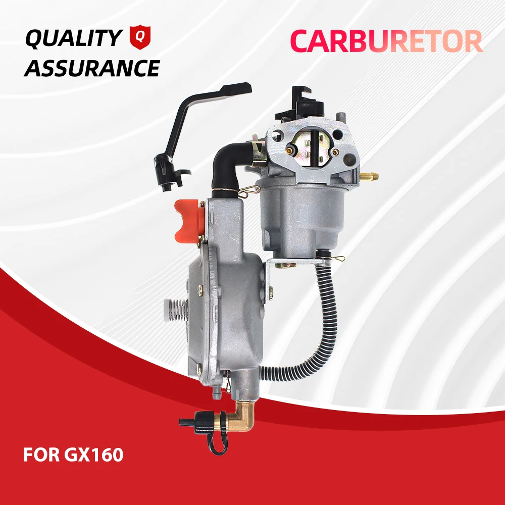 2KW 3KW Dual Fuel NG LPG Carburetor for Honda GX200 GX160 160F 168F 170F Conversion Carb Liquefied Generator Engine Parts 6.5HP