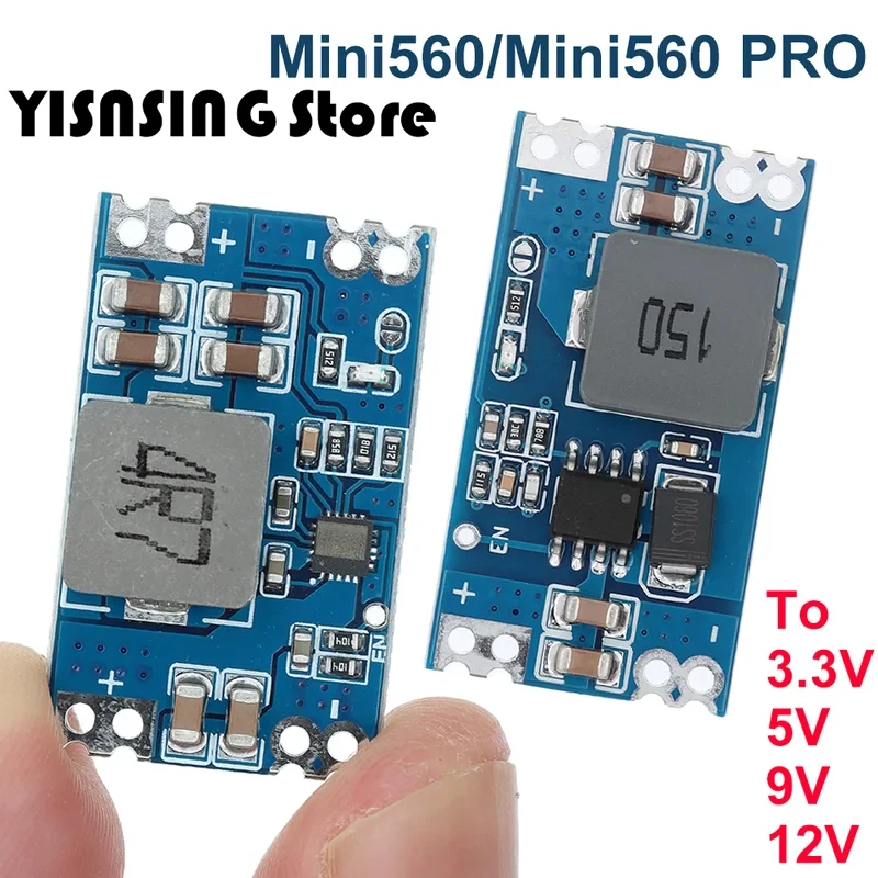 Mini560 5A DC-DC Mini560 PRO Step-Down Stabilized Voltage Supply Module 6-30V To 3.3V 5V 9V 12V
