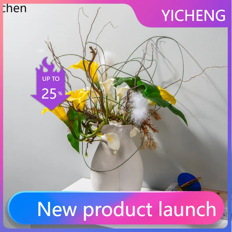 

LYY Artificial Flowers Fake Flower Arrangement Sofa Corner Table Decoration Coffee Table Side Table Entrance Floral Art