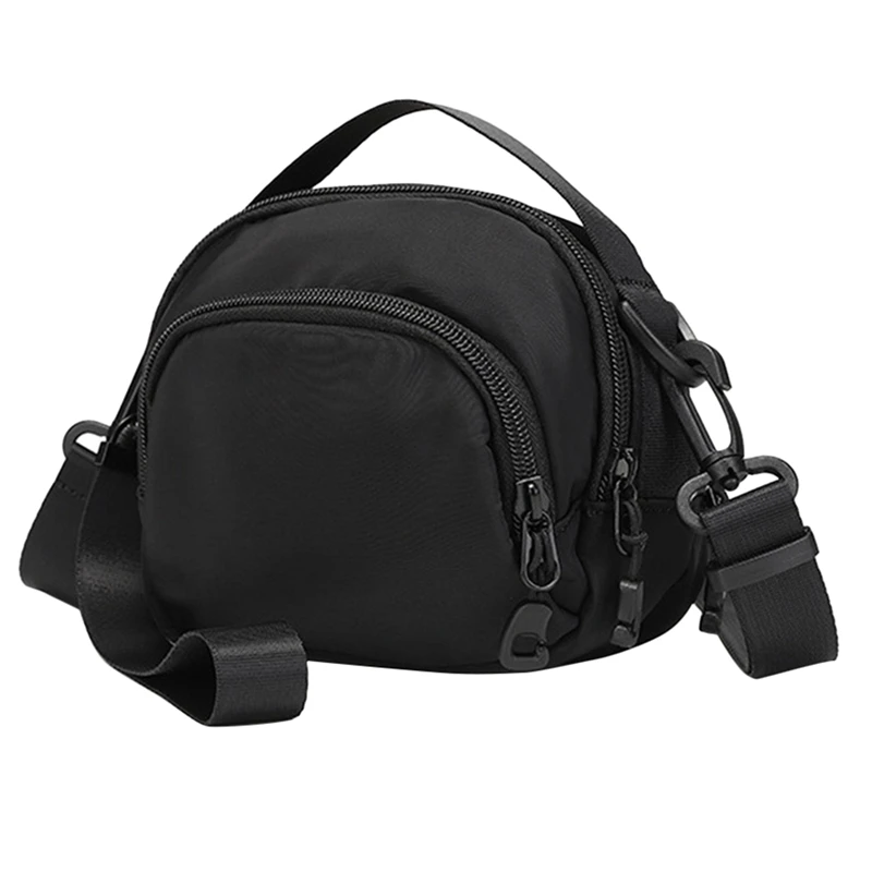 Hot Kf-Men's One Shoulder Messenger Bag Lightweight Casual Men's Bag Portable Sports Small Backpack Mini Mobile Phone Bag