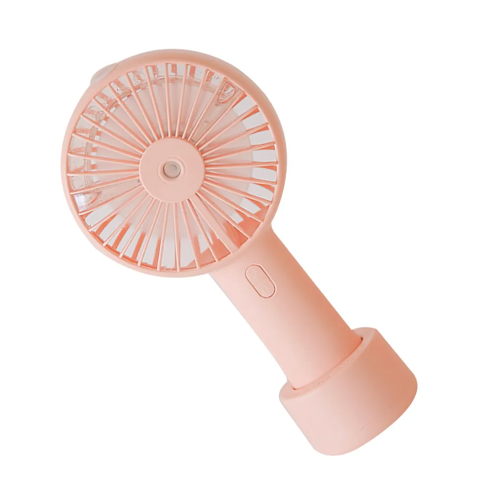 

20Ml USB -Use Fan Humidifier Lightweight Handheld Portable Personal Fan for Indoor Outdoor Use Travel Cooling Mist Pink