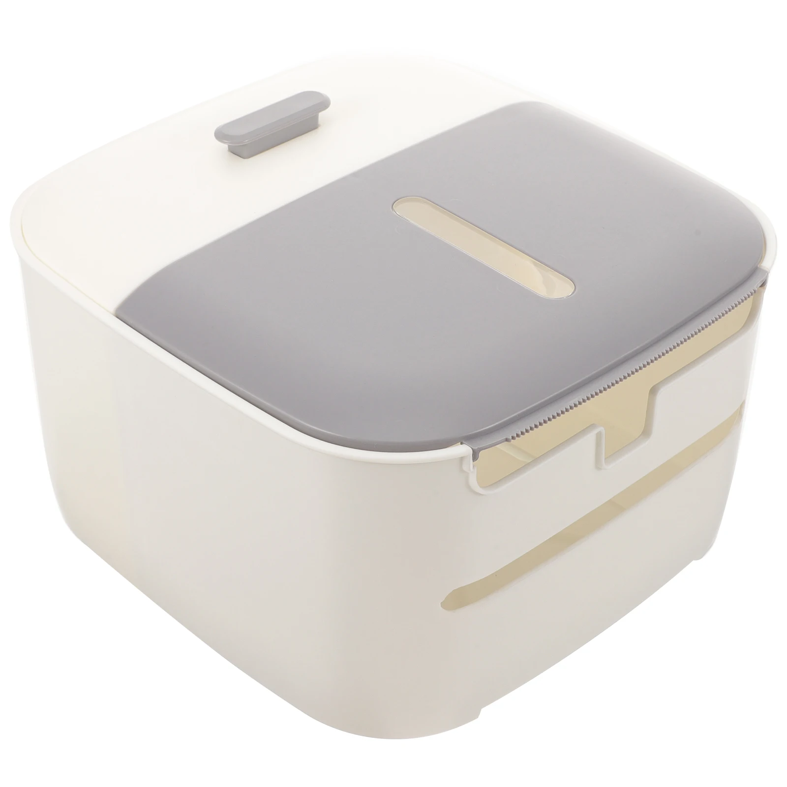 

Double-layer Tissue Box Drawer White Gray Waterproof Paper Towel Holder Bathroom Storage Container Napkin Case Organizer Kitchen