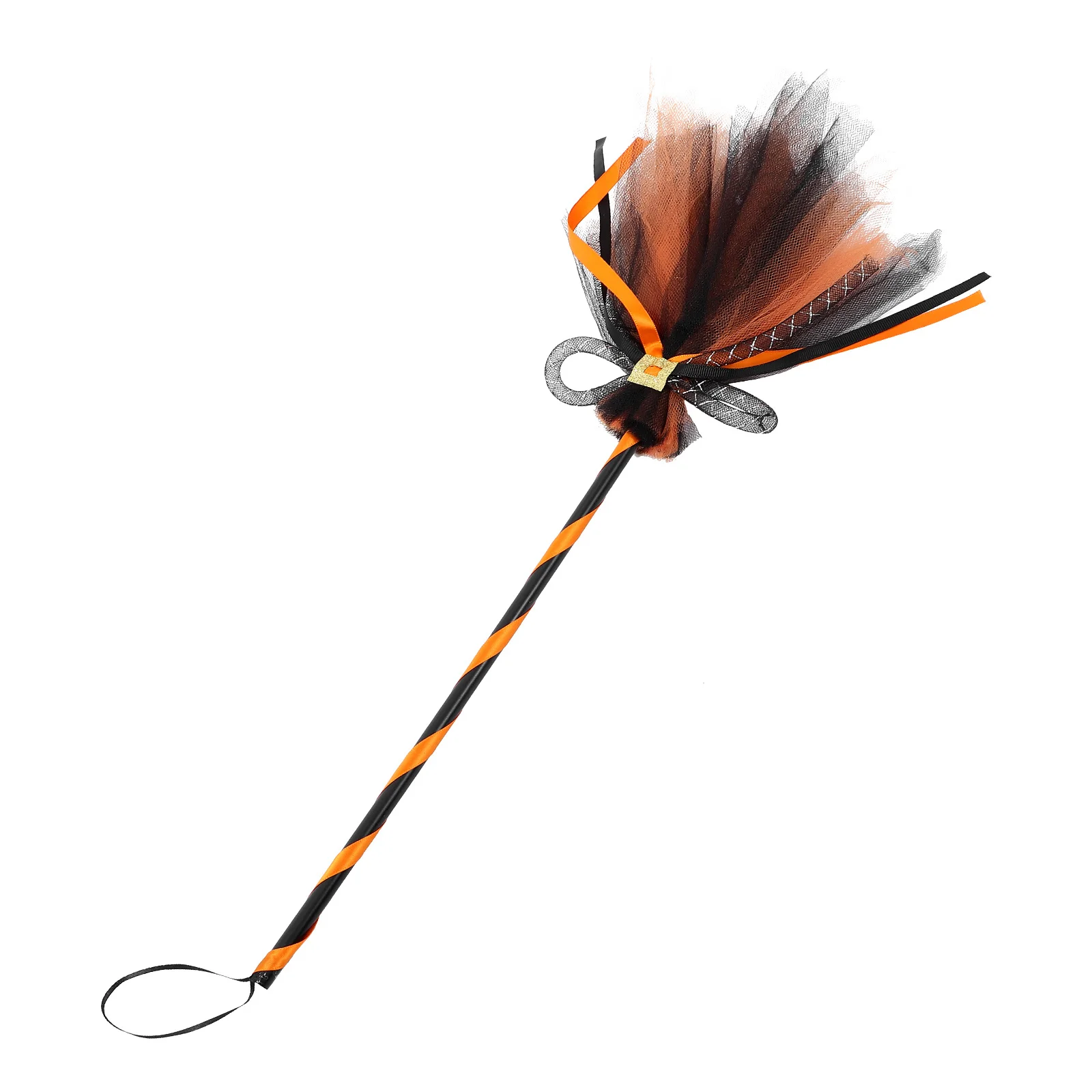 

Witch Broom Halloween Cosplay Prop Lifelike Design Easy Carry Vivid Images Good Decorative Ornament for Parties