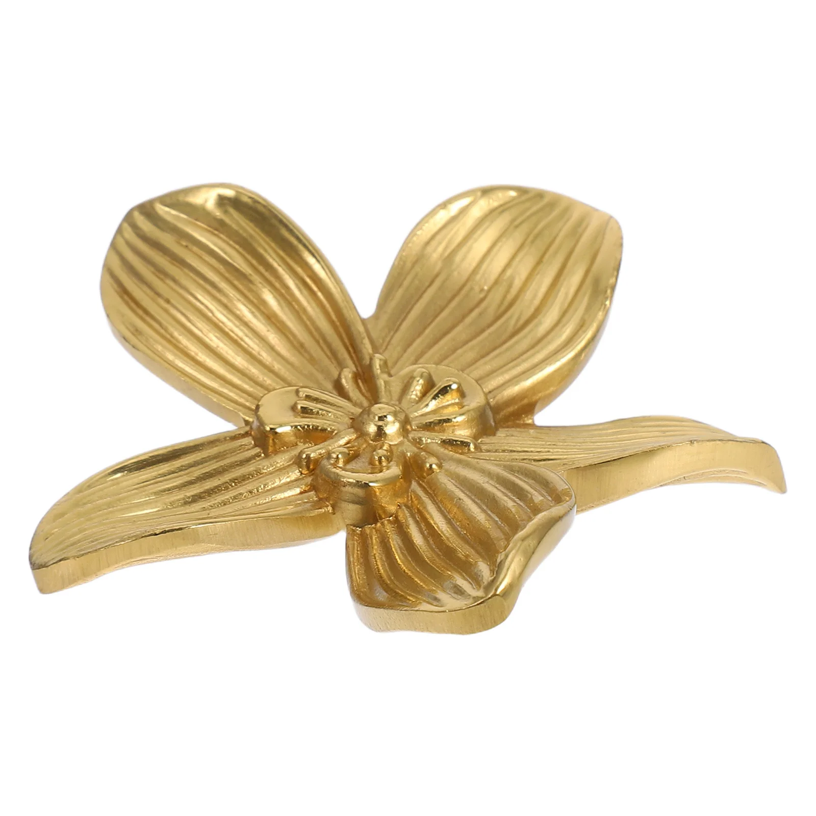

Five Leaf Flower Drawer H Dresser Door Pull Bow Knobs Cupboard Cabinet H les Retro Furniture Hardware Brass Petal Design