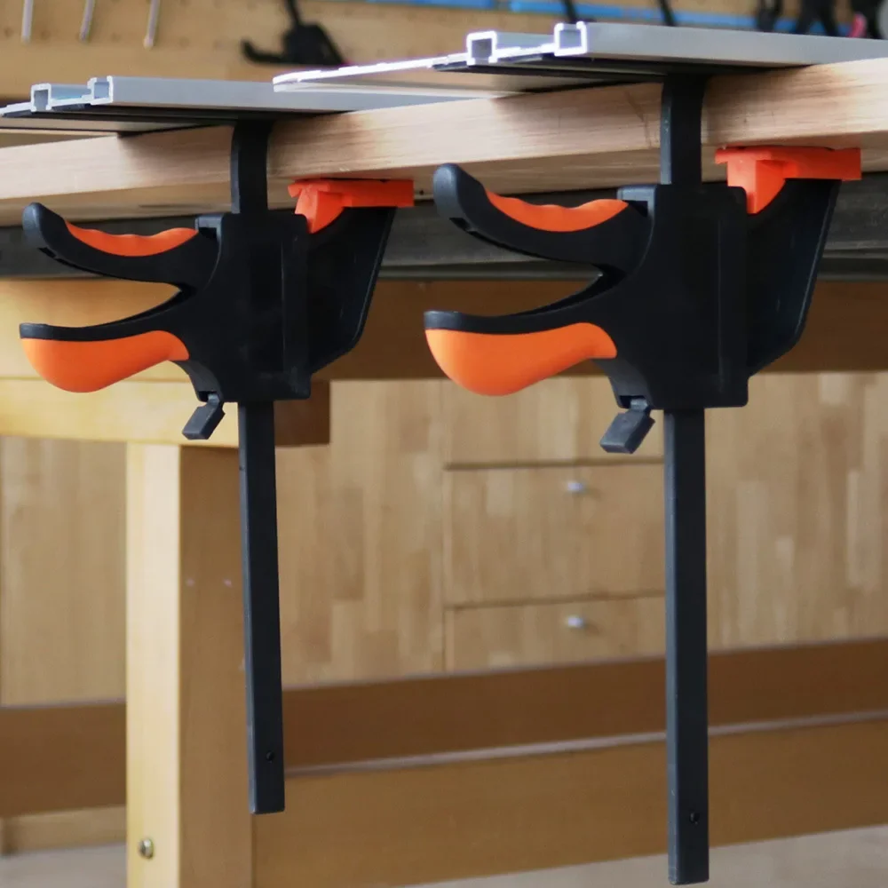 Woodworking Quick Release F Clip Track Saw Guide Rail Clamp  for Circular Saw Guide Rail System Makita Festool Guide Rail Tool