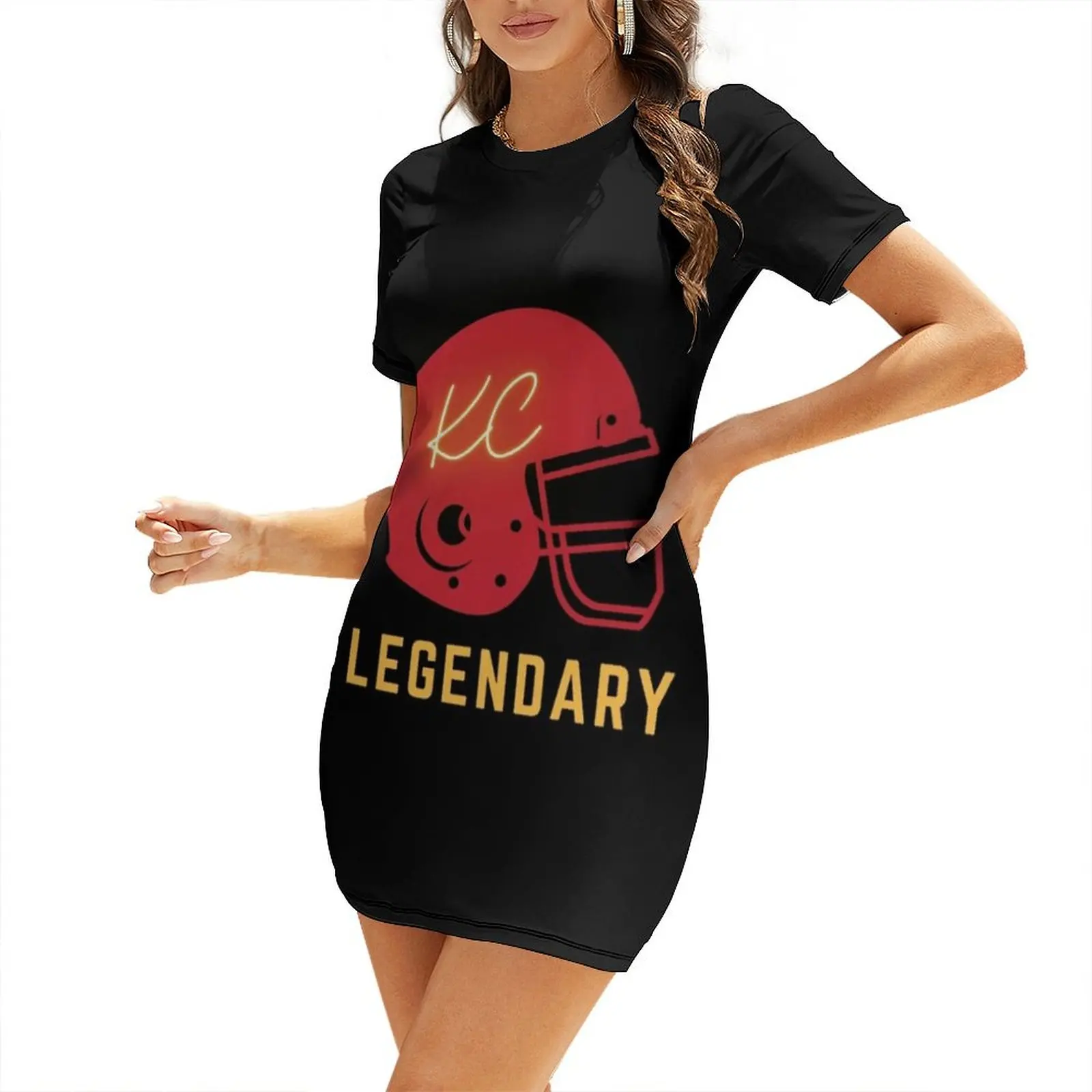 

kc legendary Short-Sleeved Dress cocktail dresses birthday dress for women Dress for pregnant women