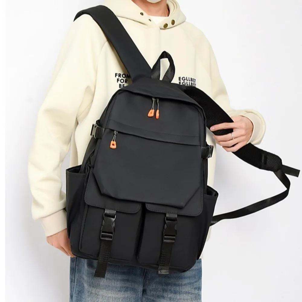 Duże męskie plecaki o dużej pojemności, wodoodporne, odporne na zużycie, plecaki szkolne dla uczniów, wielokieszeniowe, streetwearowe plecaki podróżne.