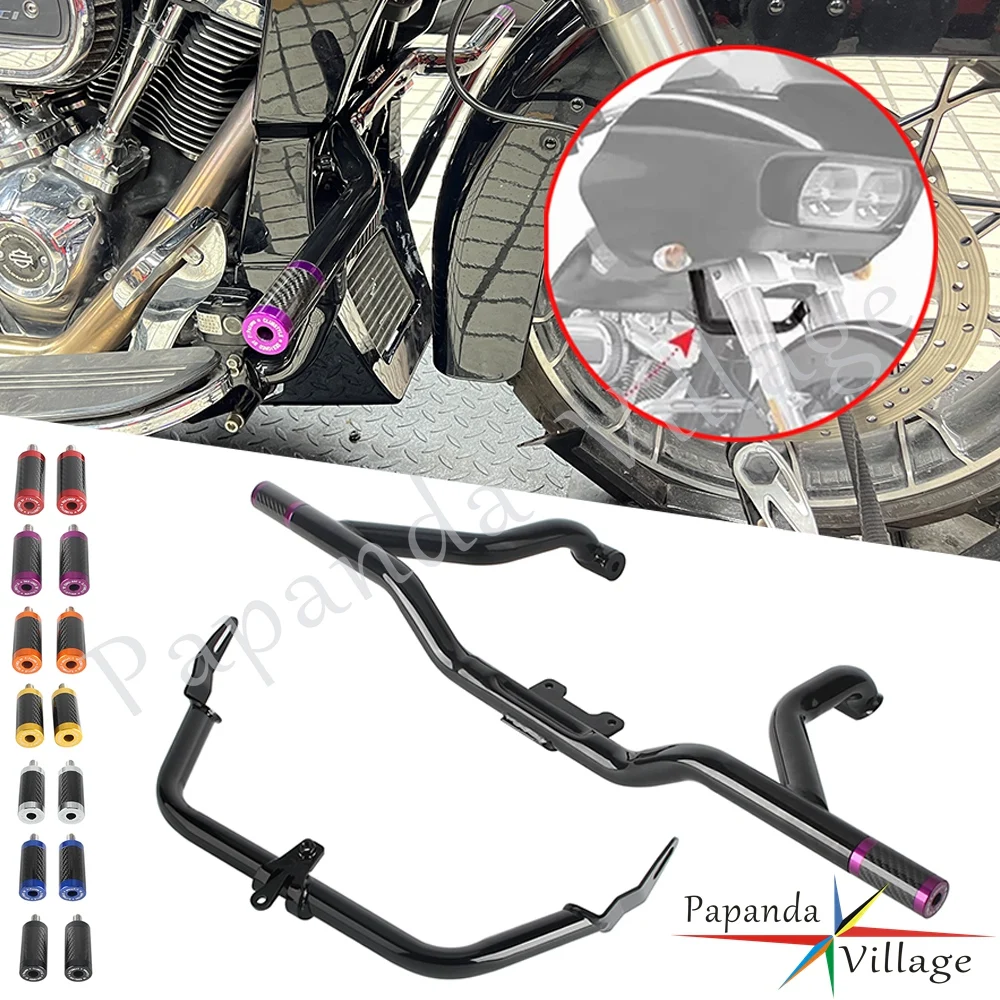 

Опорный кронштейн переднего обтекателя мотоцикла для Harley Road Glide Limited CVO Ultra Special Highway Engine Guard, бампер