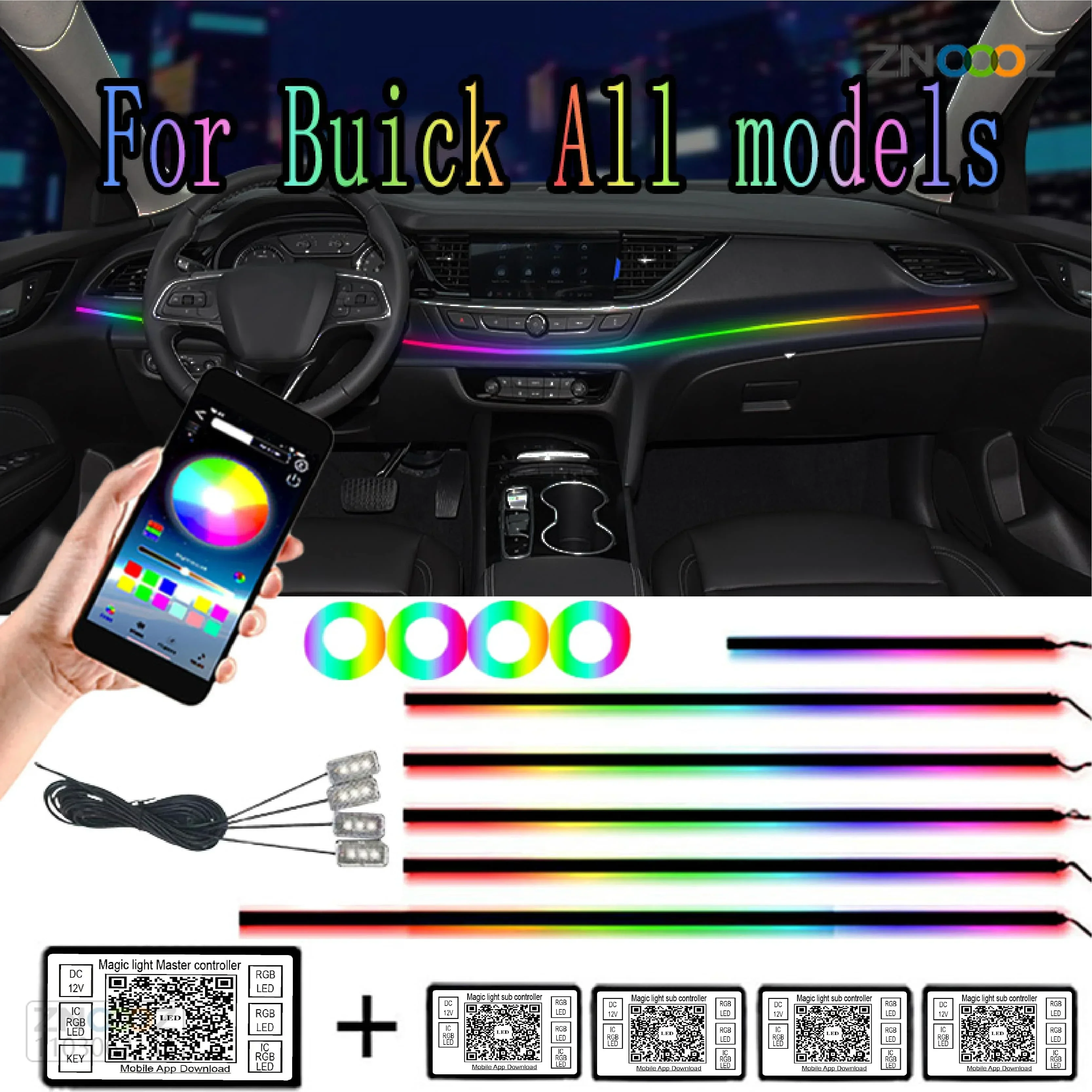 

Для Buick 64 цвет RGB Автомобильная симфония фотоинтерьер окружающей среды