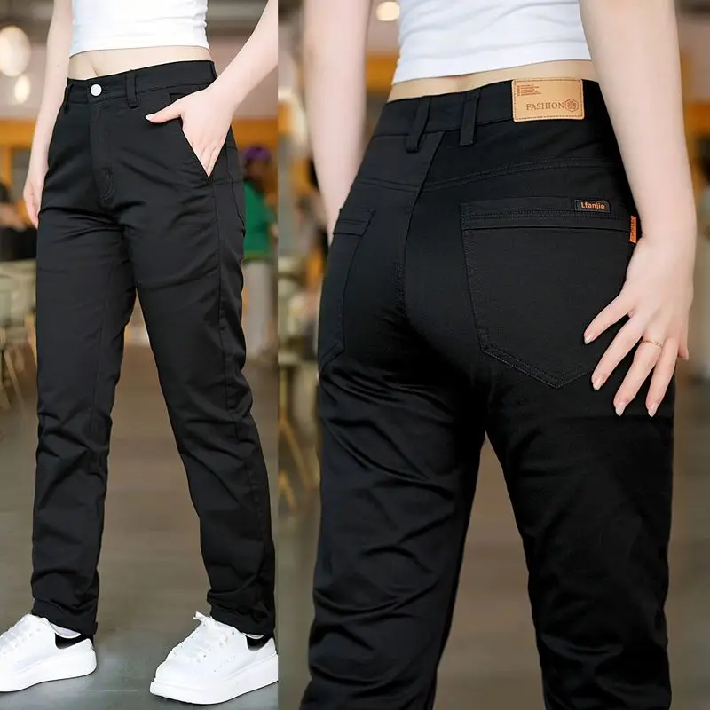 Pantalones Casuales de Algodón para Hombre, Primavera-Otoño 2026, Modernos, Versátiles, Elásticos, Ligeros, Formales, de Trabajo, Corte Recto y Ajustado