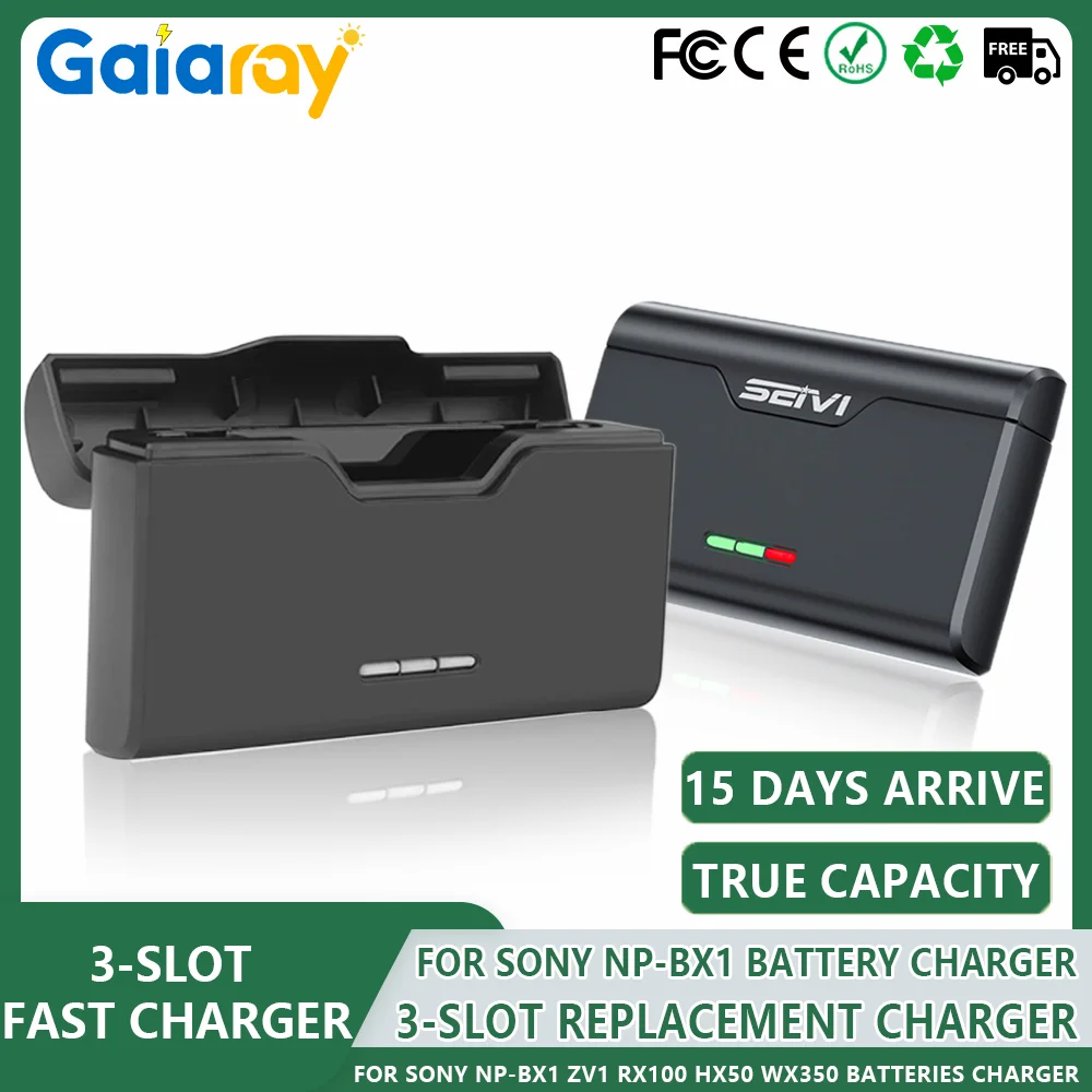 NP BX1 NP-BX1 np bx1 cargador de batería tipo C caja de cargador rápido de 3 ranuras almacenamiento de tarjeta TF para Sony HX300 HX400 HX50 GWP88 AS15 WX350