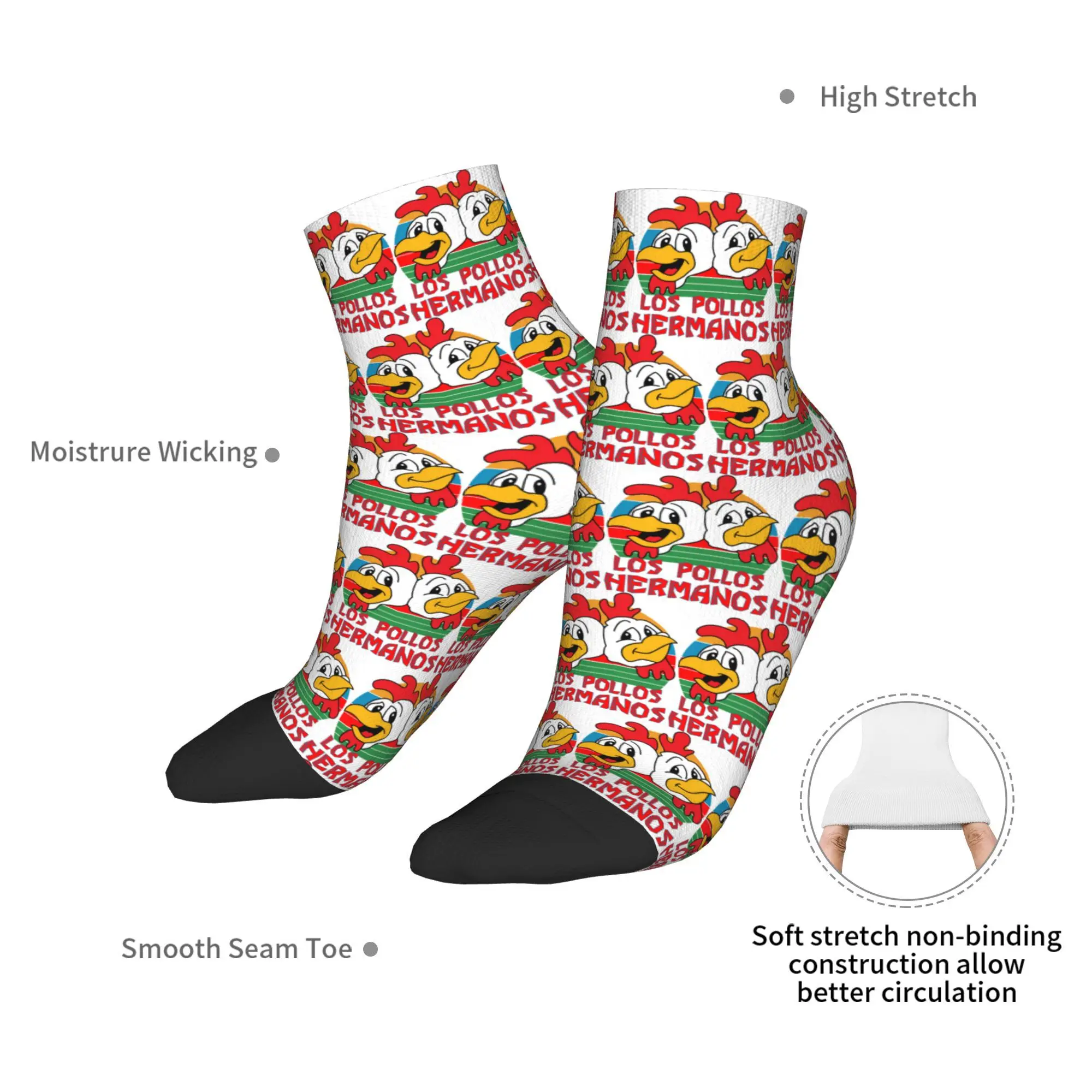 Calzini Los Pollos Hermanos Harajuku Calze di alta qualità Calzini per tutte le stagioni Accessori per regalo di compleanno unisex