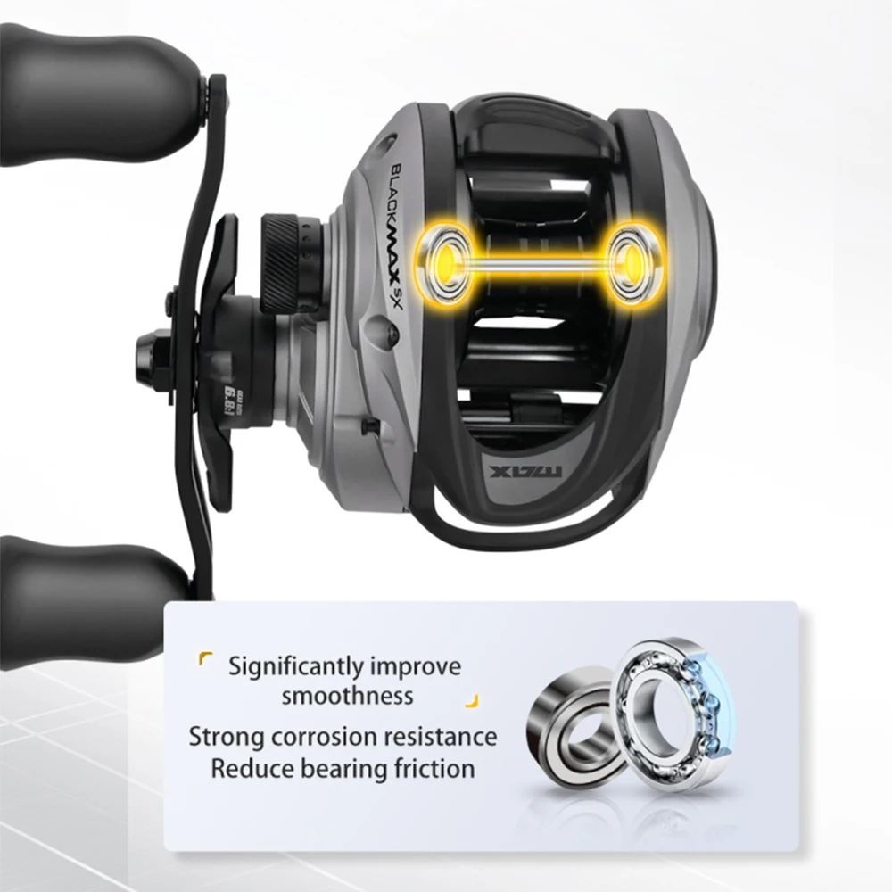 Abu Garcia Black Max Sx-Silver – Carrete baitcasting con freno magnético - imagen 5
