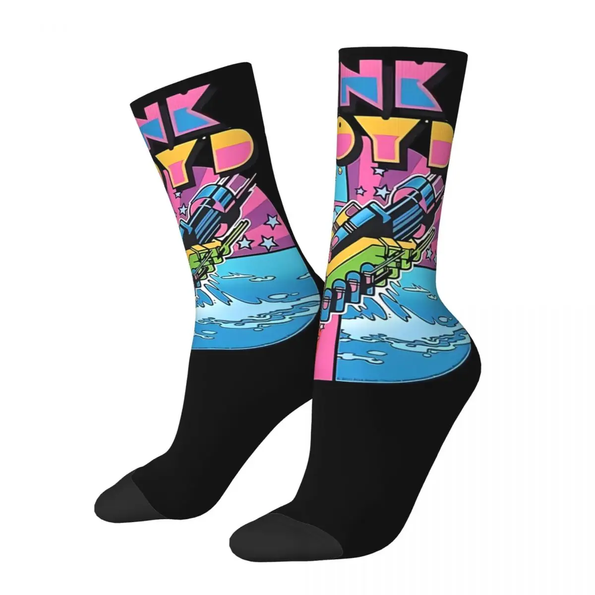 Pinks Cool Floyded Men and Women printing Socks,Motion Applicable throughout the year Dressing Gift