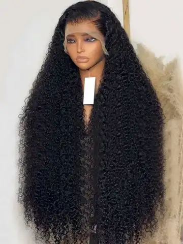 40 Inch 13x6 Hd Deep Wave Lace Frontal Wig For Women Brazilian PrePlucked Jerry Deep Water Wave Curly Lace Front Human Hair Wigs