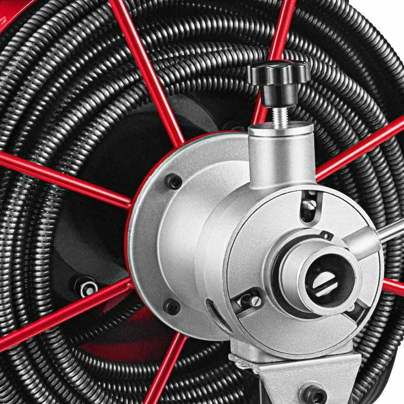 D-75F آلة تنظيف أنابيب الصرف الكهربائية المحمولة الصناعية المهنية السباكة الصحية الأنظف مع طول التجريف 30 متر #6