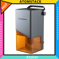 ATOMSTACK Atelier 12W FDA Class 1 Diode Laser Engraver, 4000mm/s Speed, 0.01mm Accuracy, 120x120mm Working Area, Built-in HD Camera, Compatible with Wood/Metal/Leather/Felt