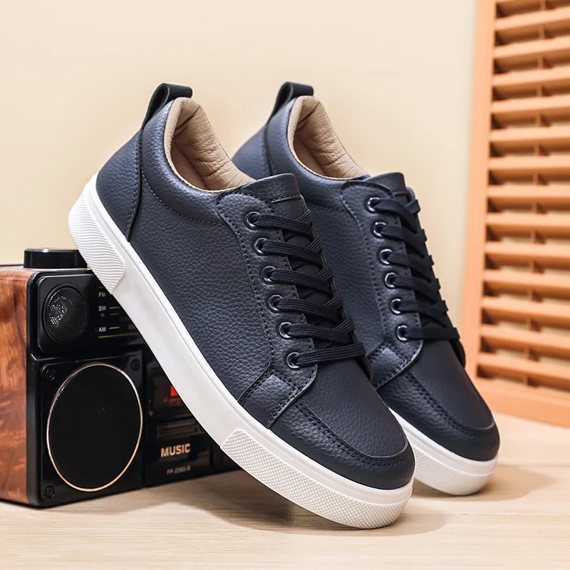 New fashionable men's board shoes trendy men's white shoes student casual single shoes