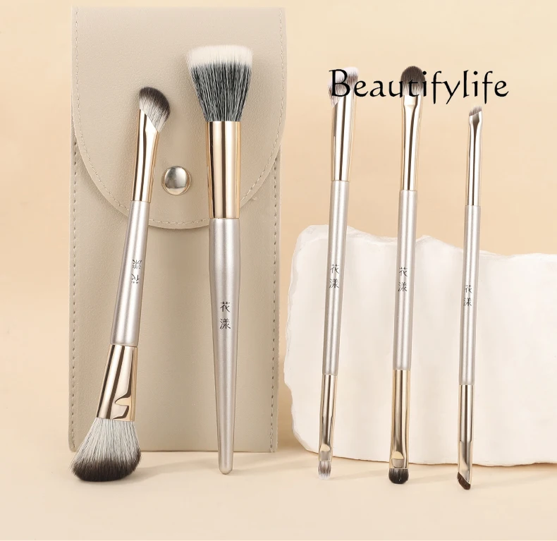 

Practical 5-brush combination 9-head makeup brush, nose shadow brush,point color eyeshadow brush