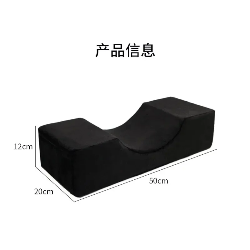 속눈썹 베개 목 지지대 부드러운 속눈썹 연장 메모리폼 베개 포켓 포함 메이크업 살롱 뷰티 도구