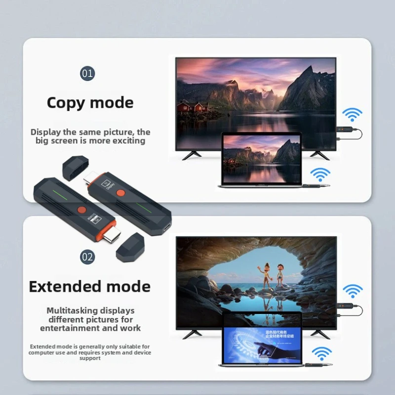 

Беспроводной HD-видеопередатчик-приемник 50M 1080P с поддержкой аудио, 5.8G, HD-адаптер для монитора, ТВ-приставки