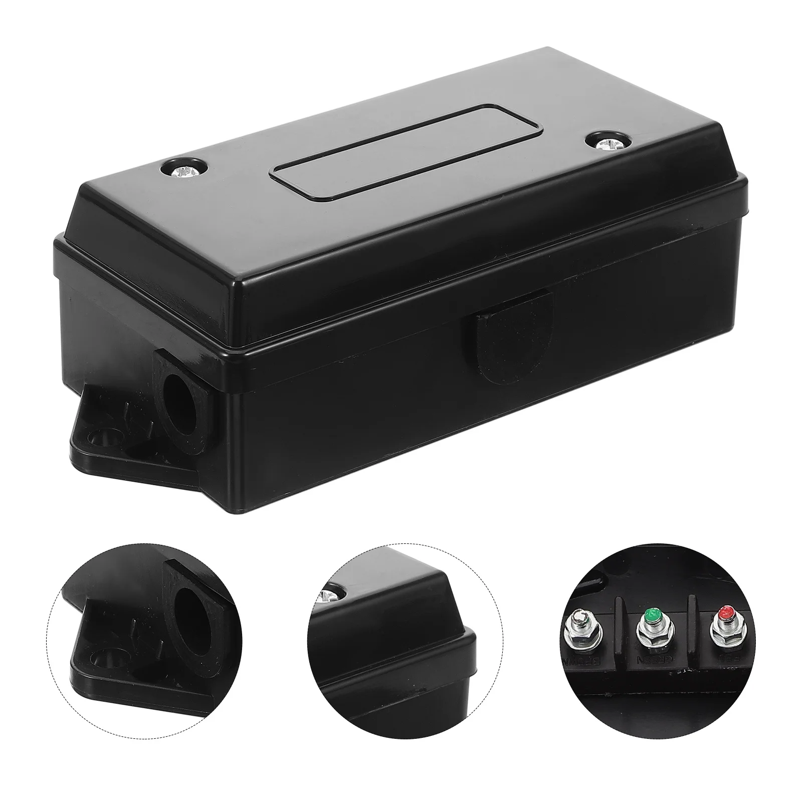 

Power Cord Junction Box 7-Way Plastic Waterproof Outdoor Electrical Enclosure For Trailer Wiring Junction Box For