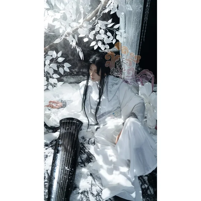 Hanfu Ancient Chinese Traditional Dress Er Ha And His White Cat Master Chu Wanning Cosplay Costume Halloween