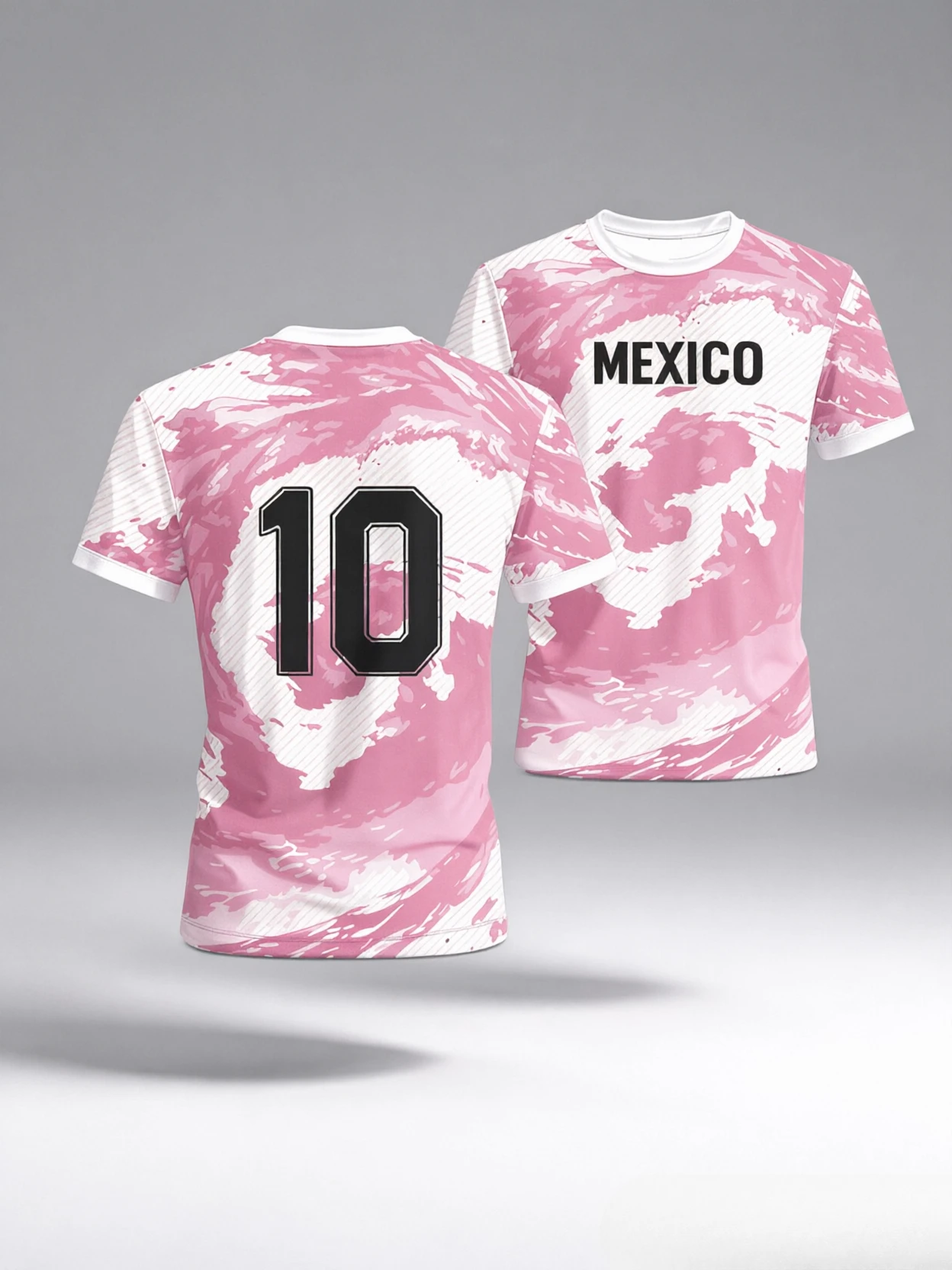 Mexico Soccer Jersey 10 Men Polyester Short Sleeve Football Shirt Personalized Sports Training Uniform Fans Tee