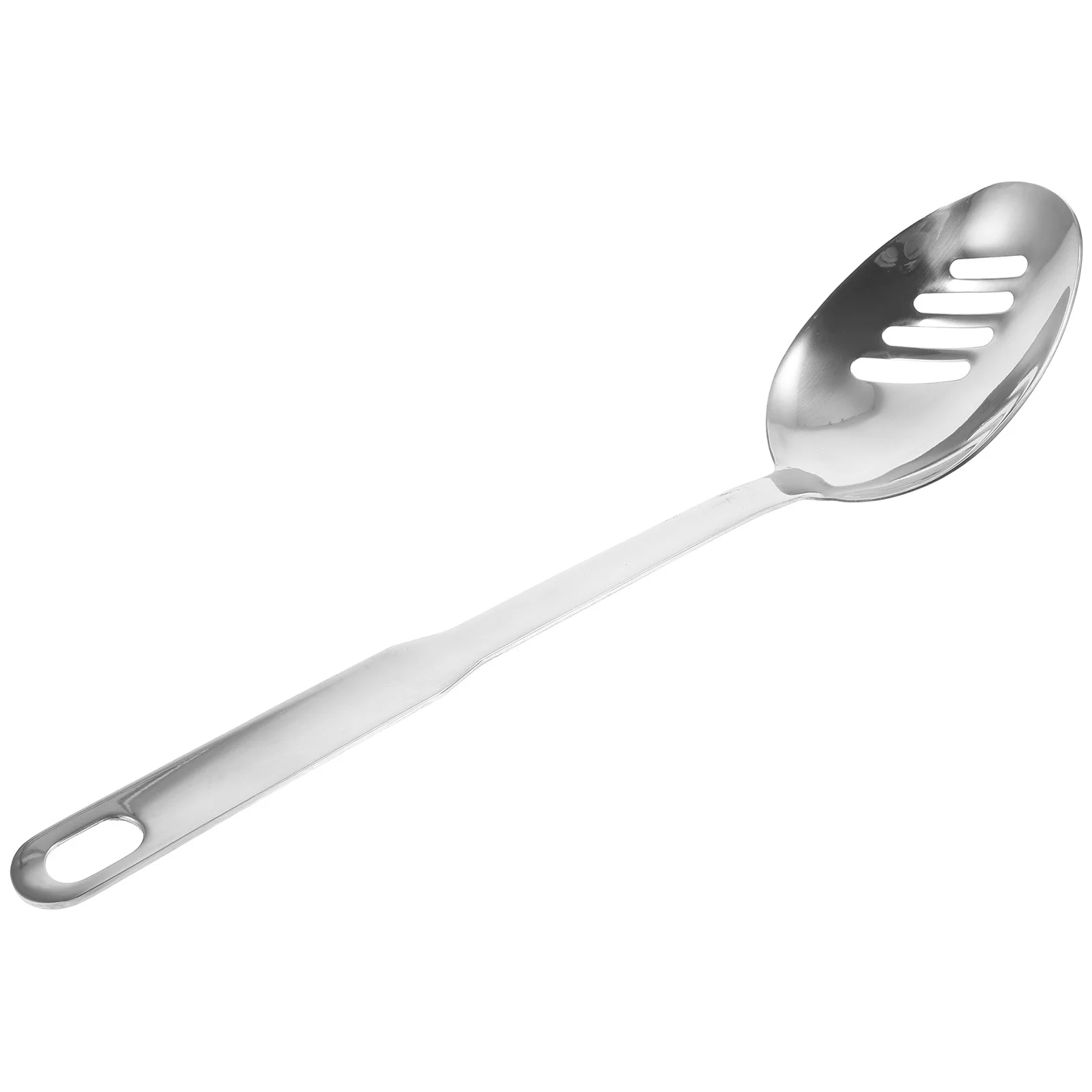 

Slotted Spoon Stainless Steel Reusable Kitchen Serving Utensil Ergonomic Design For Home Restaurant Use Portable Dinner