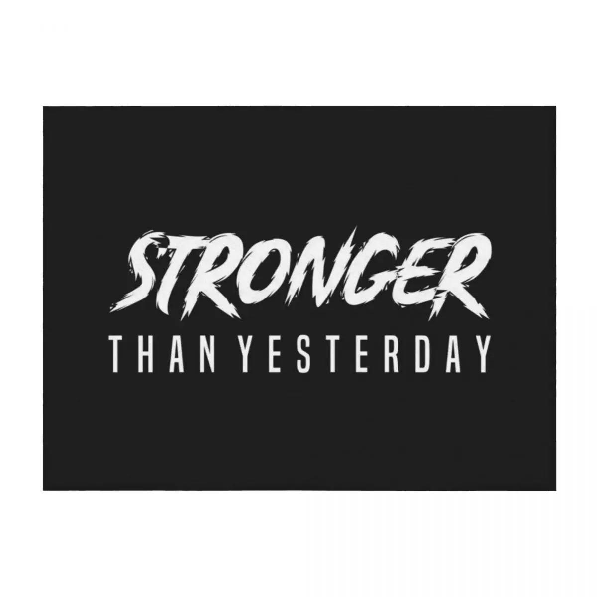 

STRONGER THAN YESTERDAY - BODYBUILDING Throw Blanket Personalized Gift cosplay anime Baby Plaid on the sofa Blankets