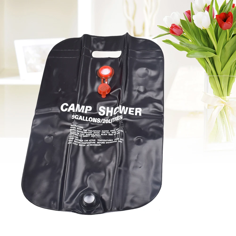

20L Solar Bag for Camping Solar Shower Bag Hiking Beach Outdoor Foldable Lightweight Leakproof Water Storage Travel