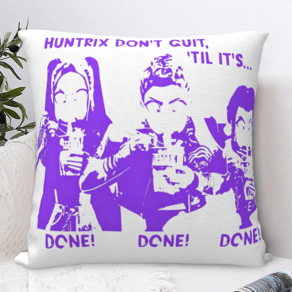

Pillow Cover KPop Demon Hunters Printed Cushion Cover Huntrix Ramen Cute Pillow Case For Chair Sofa Home Decoration Pillowcases