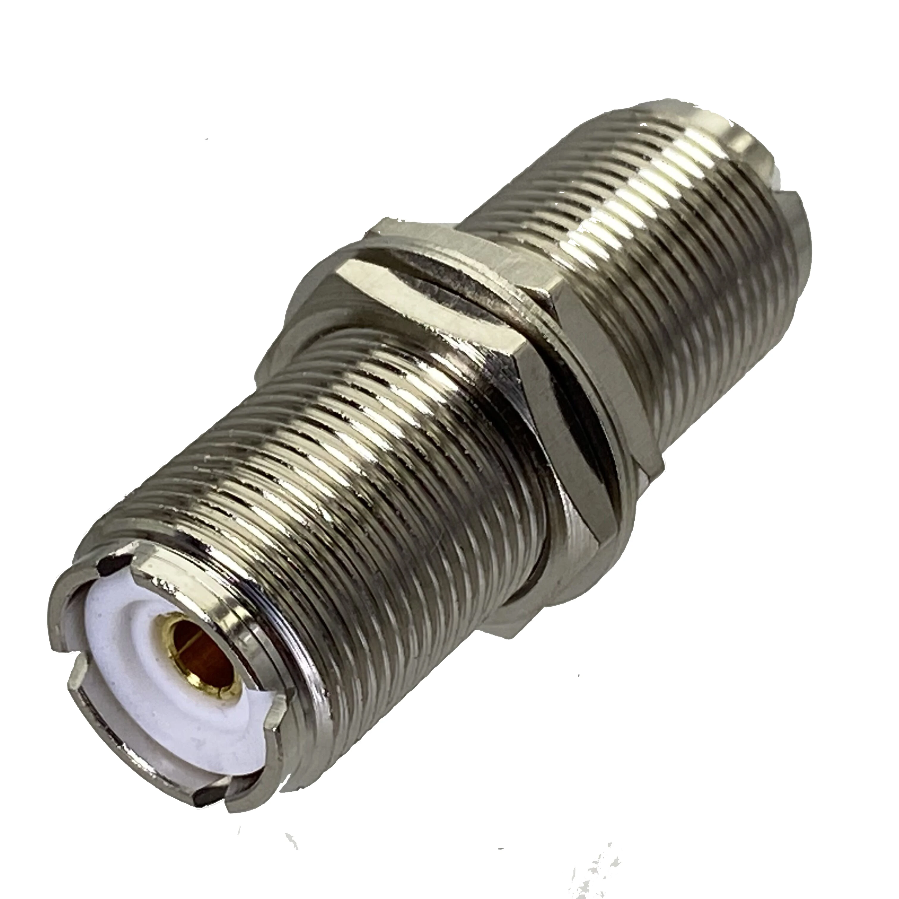 النحاس محطات الأسلاك موصل ، أنثى جاك الحاجز إلى UHF أنثى الجوز RF محول ، محوري جودة عالية ، 1 قطعة #2